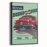 Vintage Dodge B-3 Truck Ad – Retro Car Poster for Wall Art