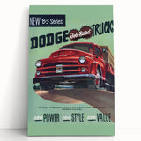 Vintage Dodge B-3 Truck Ad – Retro Car Poster for Wall Art