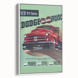 Vintage Dodge B-3 Truck Ad – Retro Car Poster for Wall Art