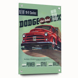 Vintage Dodge B-3 Truck Ad – Retro Car Poster for Wall Art