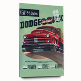 Vintage Dodge B-3 Truck Ad – Retro Car Poster for Wall Art