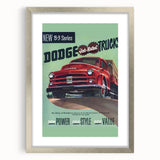 Vintage Dodge B-3 Truck Ad – Retro Car Poster for Wall Art