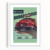Vintage Dodge B-3 Truck Ad – Retro Car Poster for Wall Art