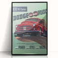 Vintage Dodge B-3 Truck Ad – Retro Car Poster for Wall Art