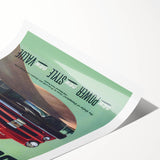 Vintage Dodge B-3 Truck Ad – Retro Car Poster for Wall Art