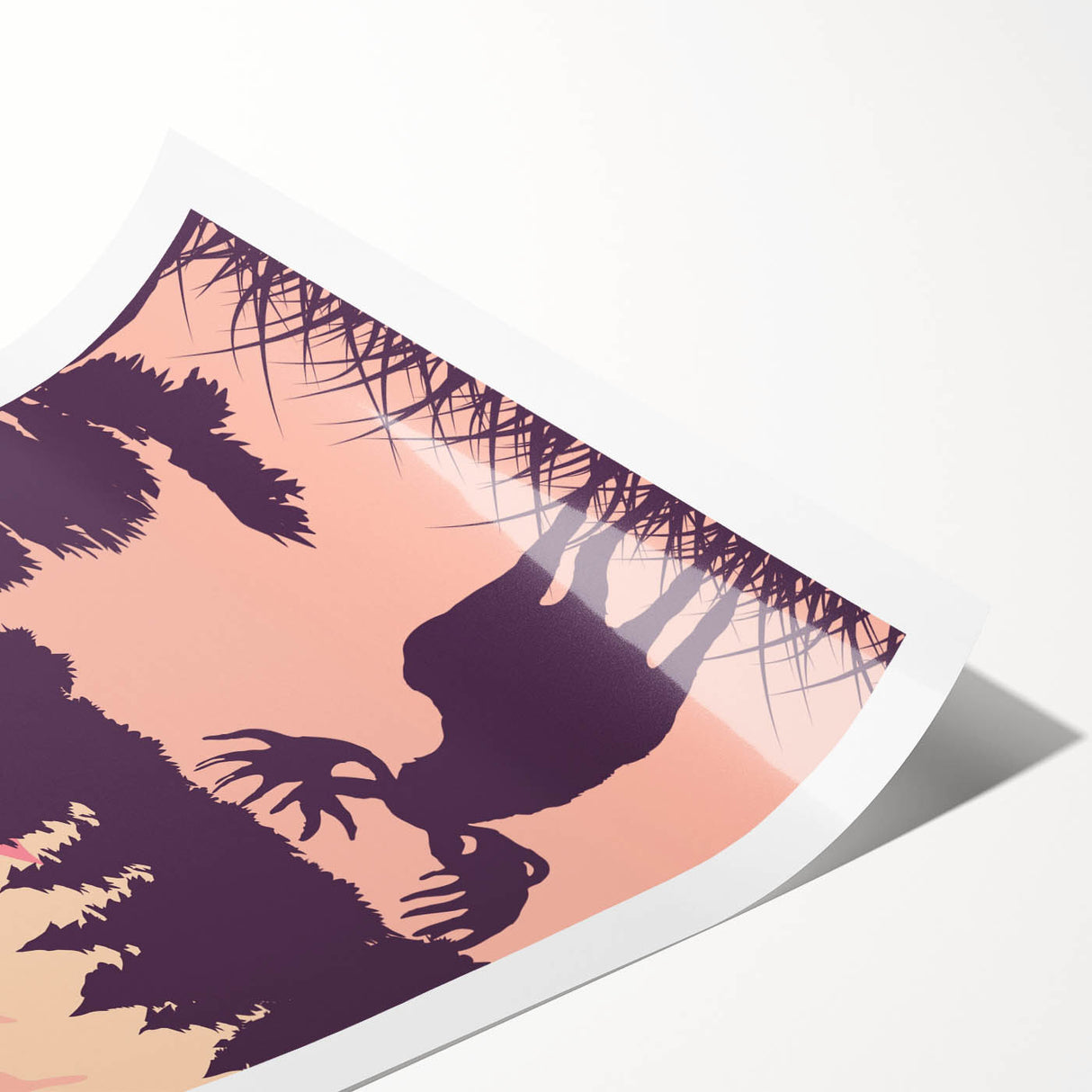 Alaska Retro Travel Poster | Vintage Moose Mountain Print