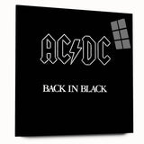 Retro Wall Art – AC/DC Back in Black Album Canvas Print
