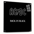 Retro Wall Art – AC/DC Back in Black Album Canvas Print