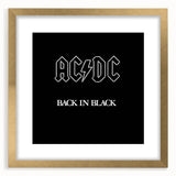 Retro Wall Art – AC/DC Back in Black Album Canvas Print