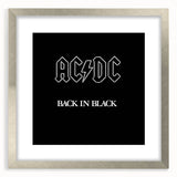 Retro Wall Art – AC/DC Back in Black Album Canvas Print