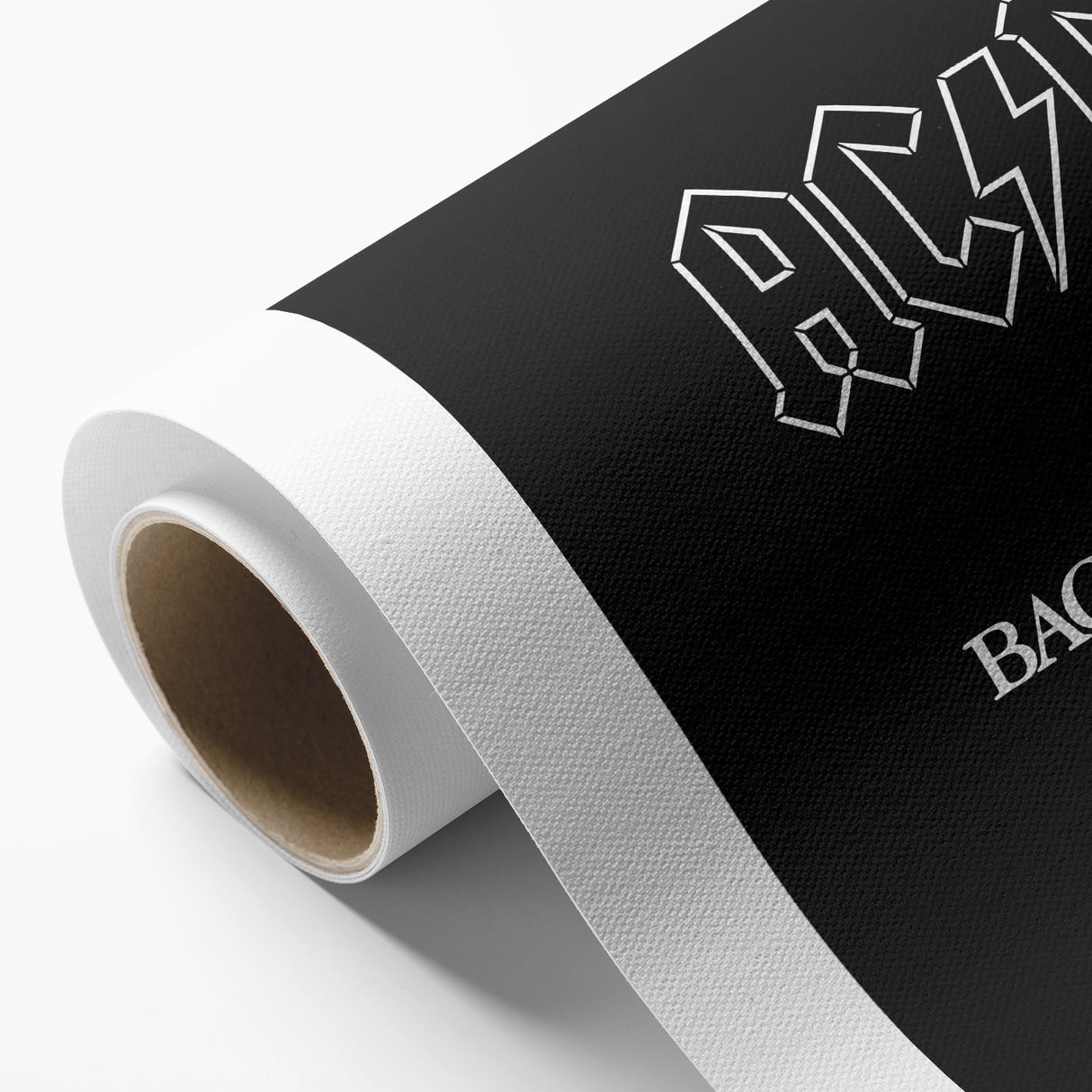 Retro Wall Art – AC/DC Back in Black Album Canvas Print