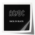 Retro Wall Art – AC/DC Back in Black Album Canvas Print