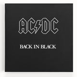 Retro Wall Art – AC/DC Back in Black Album Canvas Print