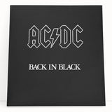 Retro Wall Art – AC/DC Back in Black Album Canvas Print