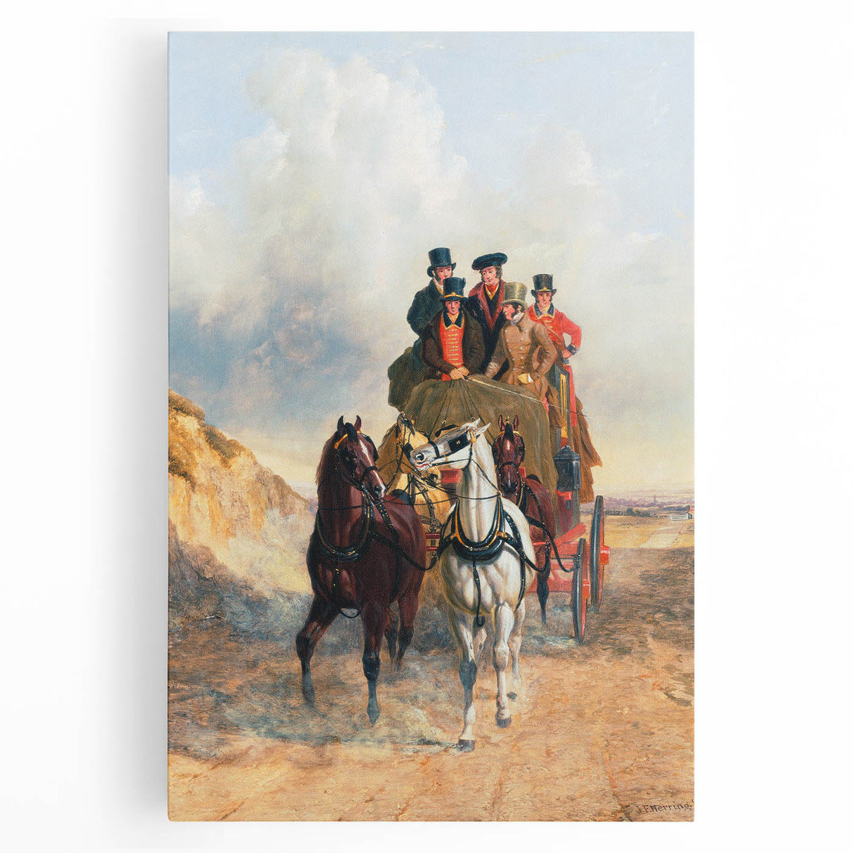Realism Art Print – The Royal Mail Coach on the Road | Classic British Art