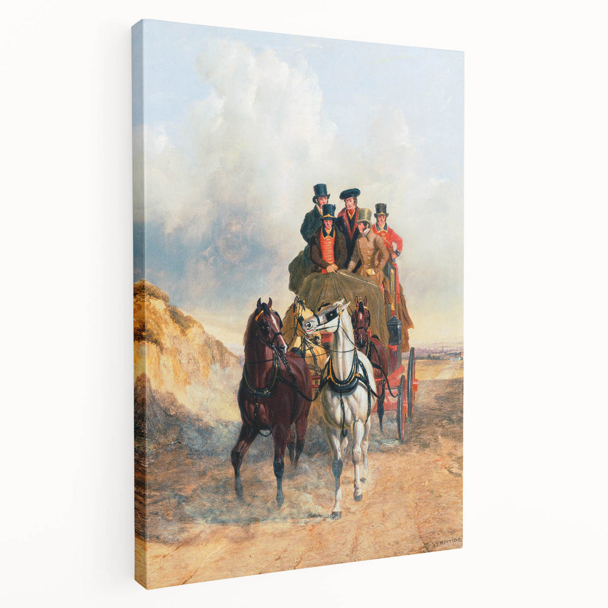 Realism Art Print – The Royal Mail Coach on the Road | Classic British Art