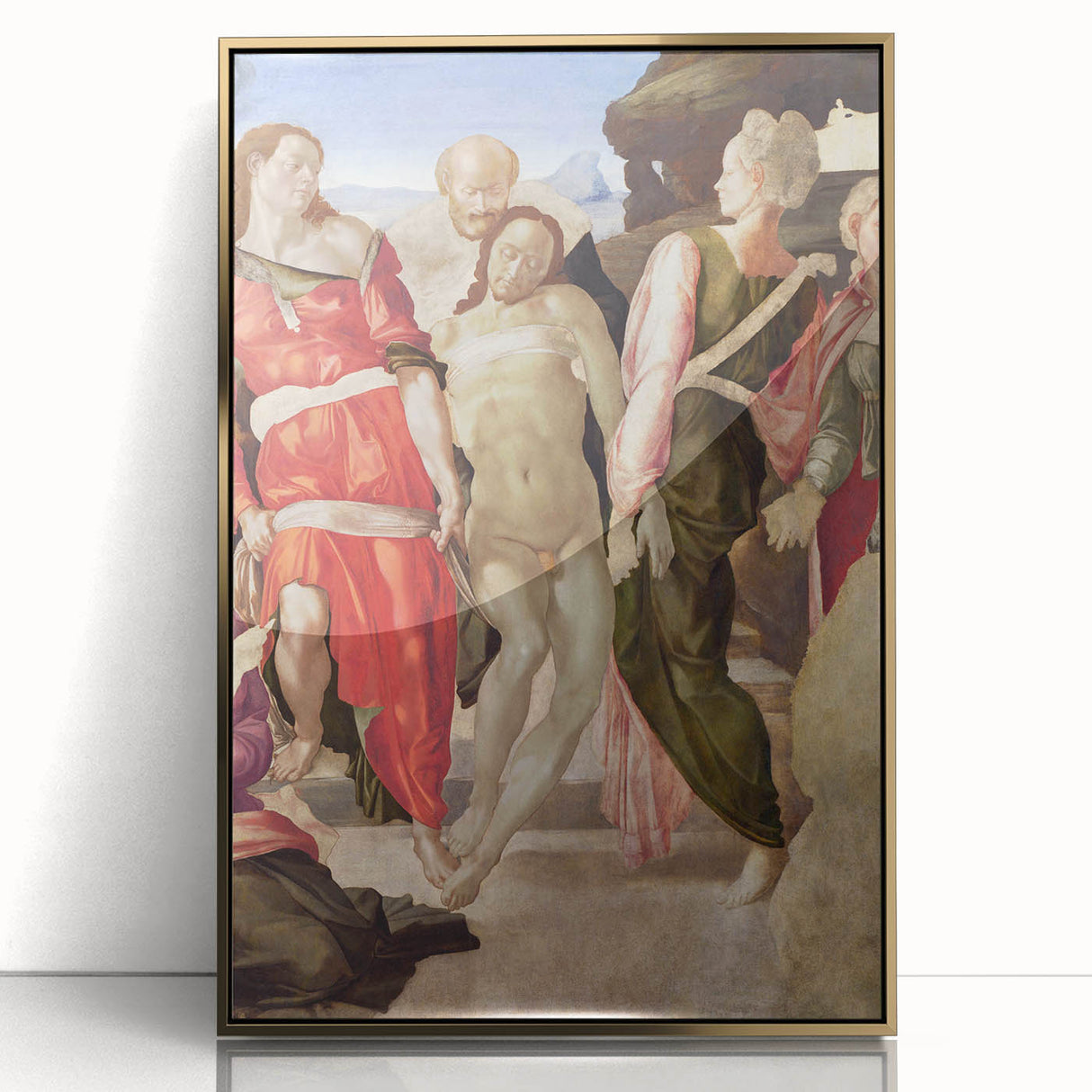 Renaissance Art Print – Michelangelo's The Entombment – Classic Decor