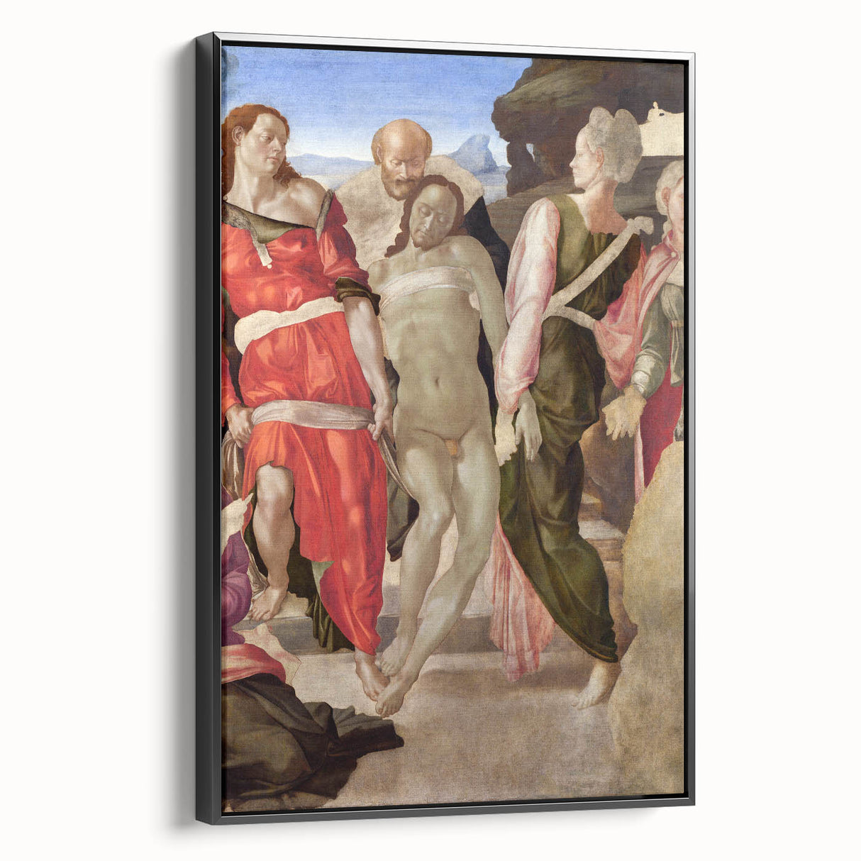 Renaissance Art Print – Michelangelo's The Entombment – Classic Decor