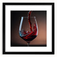 Swirling Wine Elegance - Canvas Art for Kitchen & Dining