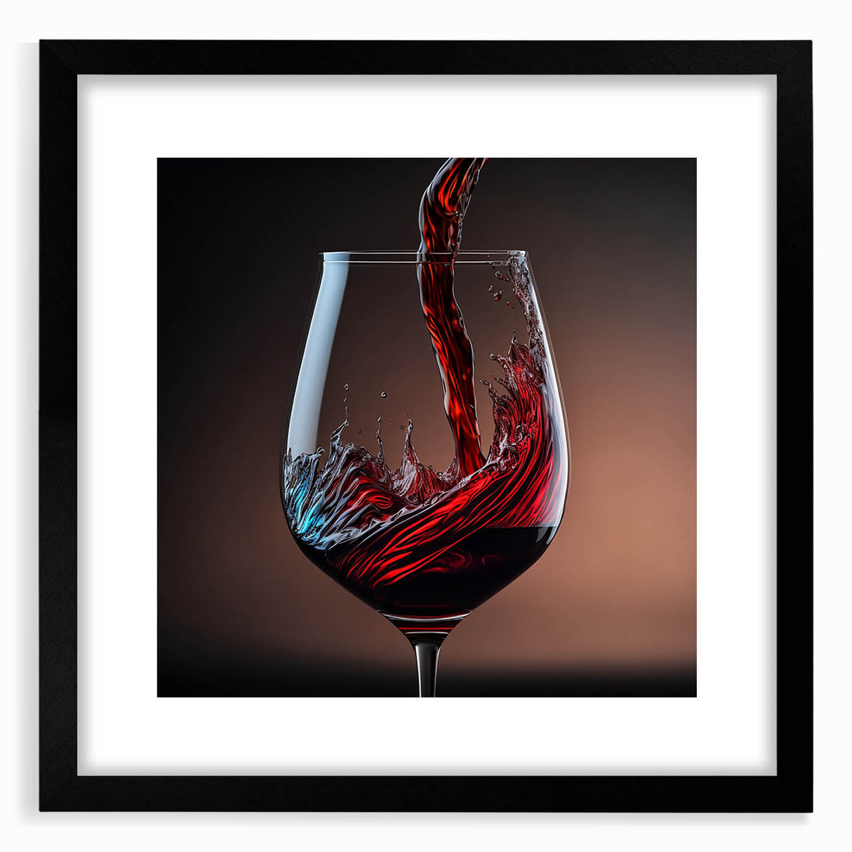 Swirling Wine Elegance - Canvas Art for Kitchen & Dining