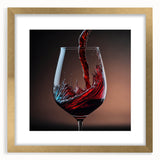 Swirling Wine Elegance - Canvas Art for Kitchen & Dining