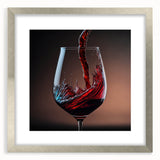 Swirling Wine Elegance - Canvas Art for Kitchen & Dining