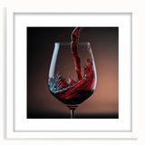 Swirling Wine Elegance - Canvas Art for Kitchen & Dining