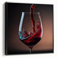 Swirling Wine Elegance - Canvas Art for Kitchen & Dining