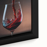 Swirling Wine Elegance - Canvas Art for Kitchen & Dining