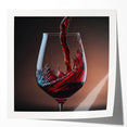 Swirling Wine Elegance - Canvas Art for Kitchen & Dining