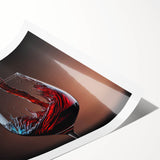 Swirling Wine Elegance - Canvas Art for Kitchen & Dining