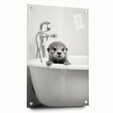 Bathroom Wall Decor - Adorable Otter in Bathtub