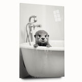 Bathroom Wall Decor - Adorable Otter in Bathtub