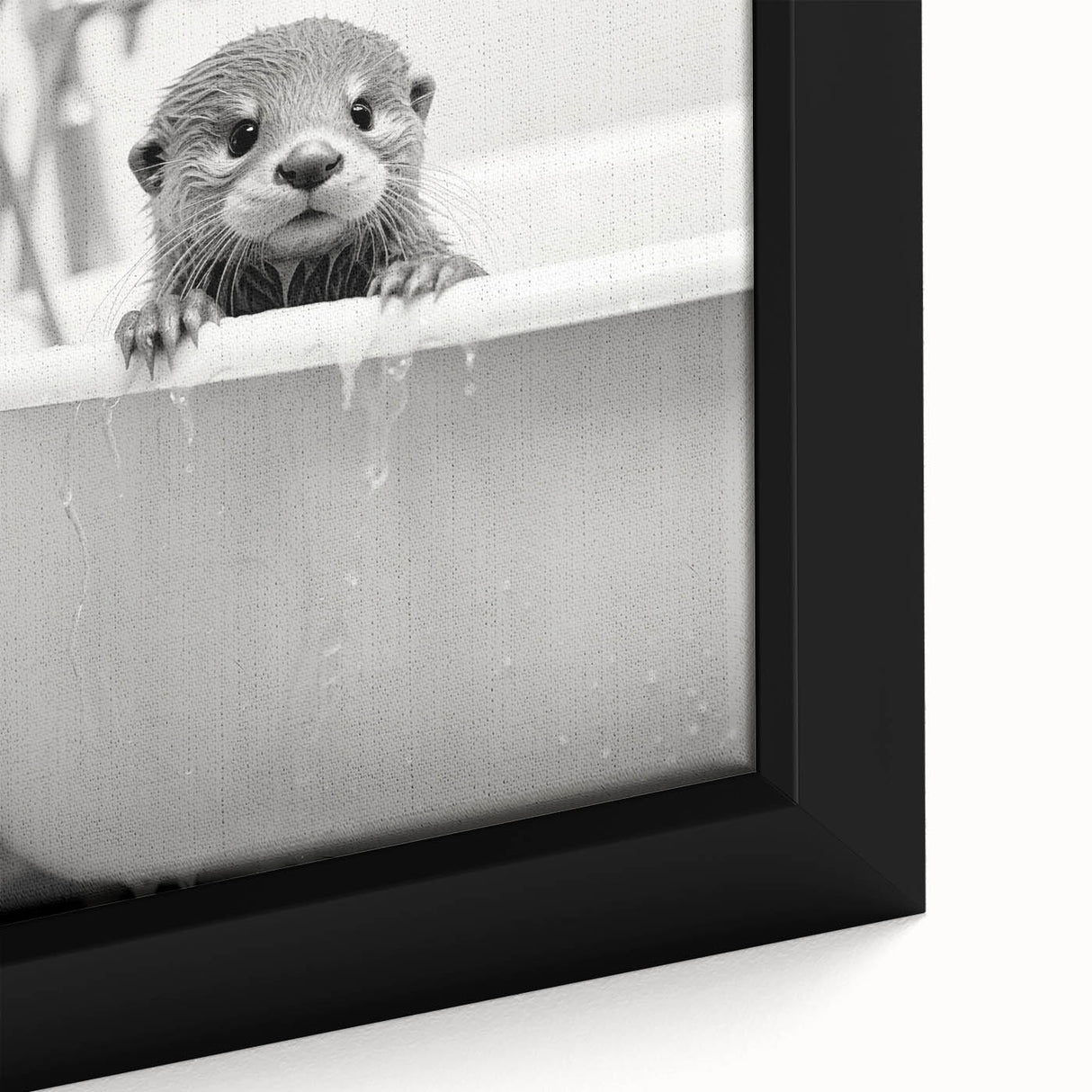 Bathroom Wall Decor - Adorable Otter in Bathtub
