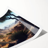 Extra large wall art featuring line art flowers in subtle earth tones on a rolled canvas, ideal for large living room decor.