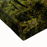 Large art depicting an Ethiopian landscape in black and white on a stretched canvas, suitable for bedroom wall decor.