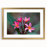 Abstract textured art print of a Madagascar landscape in muted earth tones, framed in gold, ideal for bedroom decor.