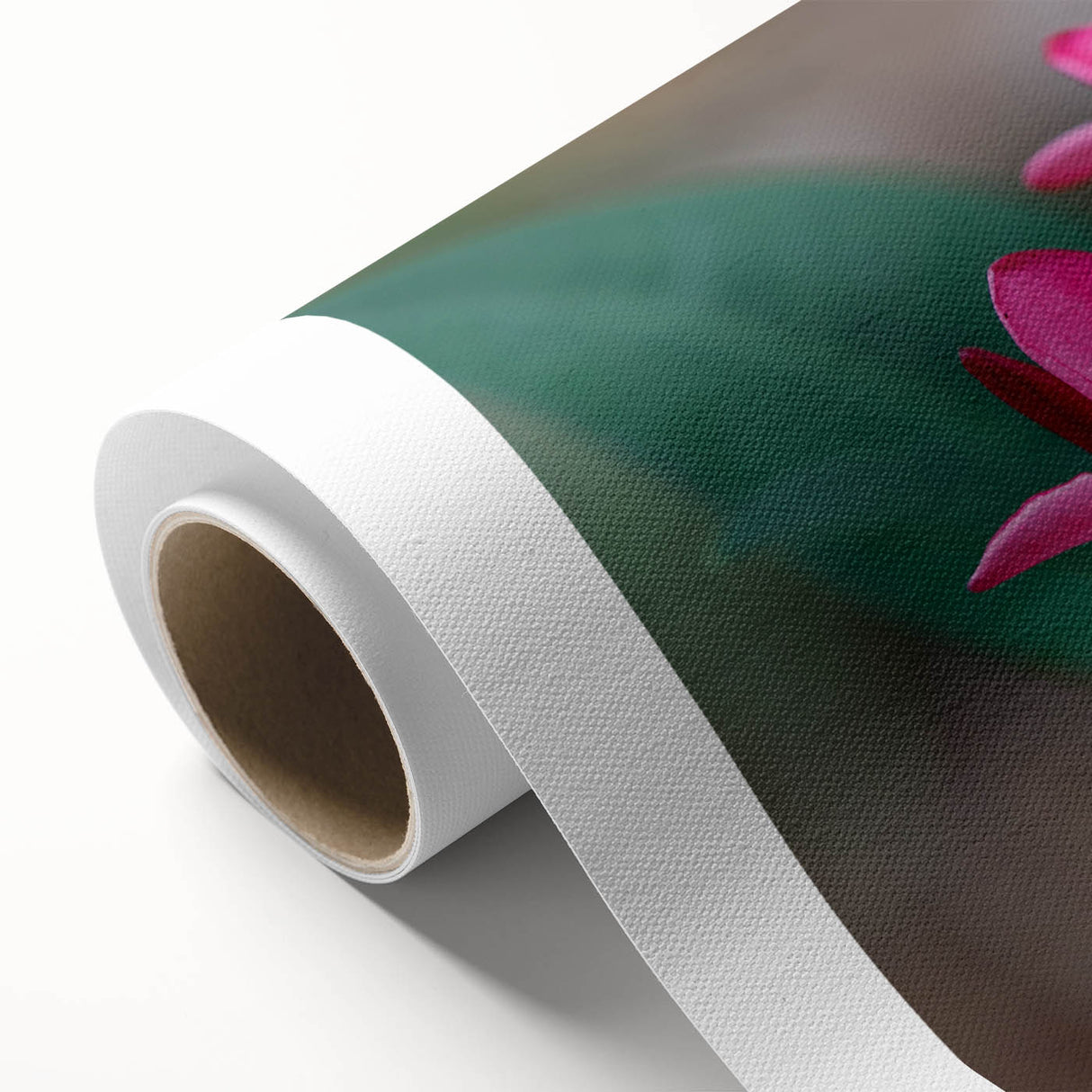 Art Deco poster of a Madagascar landscape in pastel shades on rolled canvas, ideal for nursery wall art.