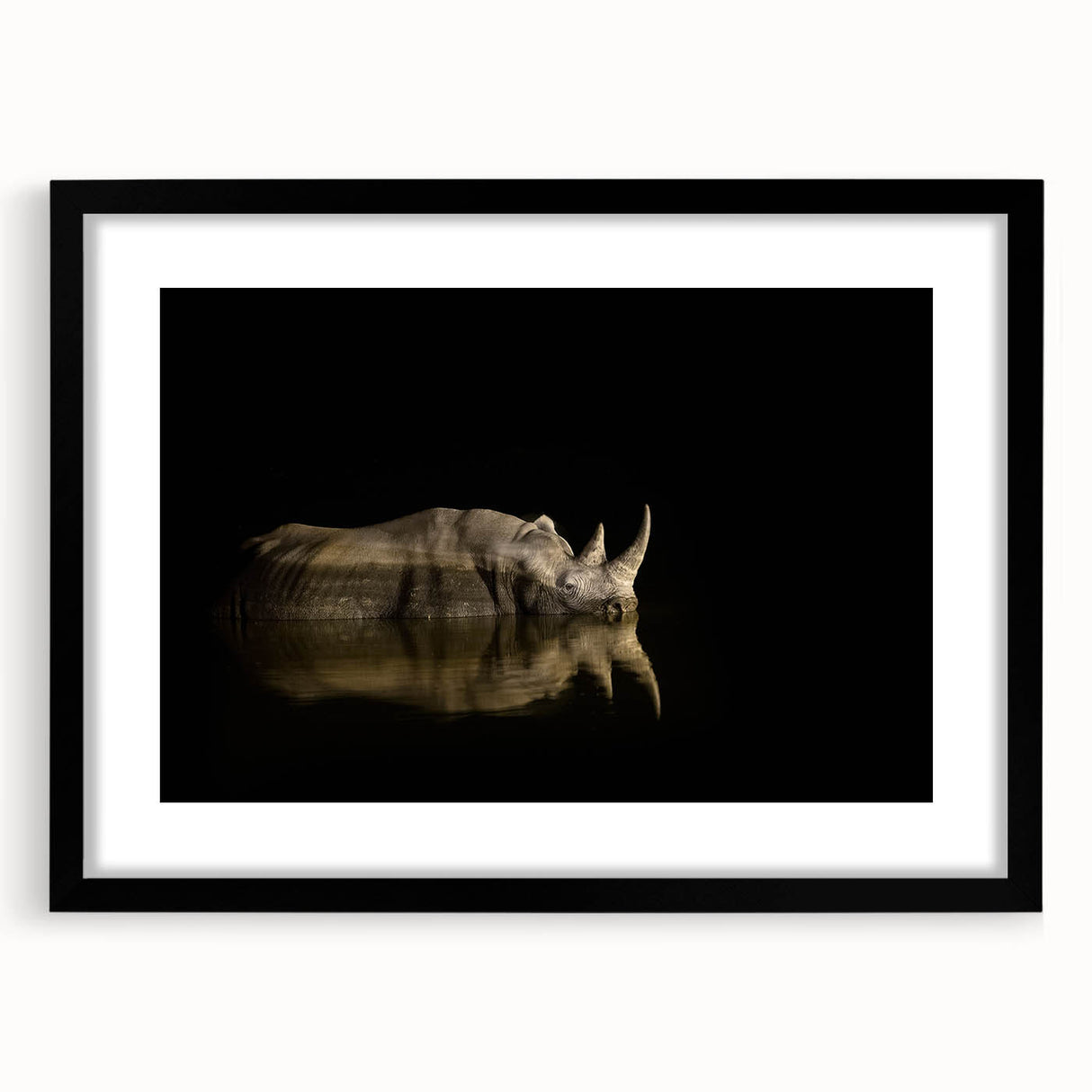 Abstract art print of a colorful African scenery in textured style, extra large black framed wall art for living room.
