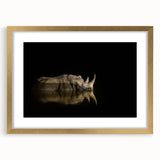 Extra large textured abstract art print of an African landscape in gold frame, ideal for living room decor.