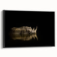 Black and white landscape art painting of an African scenery on framed canvas, suitable for bedroom decor.