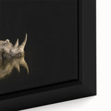 Extra large framed canvas of a textured African savannah scene in vibrant colors, ideal for living room decor.