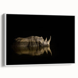 Vintage poster art of a colorful African landscape on extra large framed canvas, ideal for living room decor.