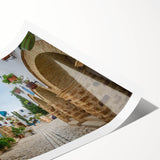 Extra large rolled print of line art flowers in muted earth tones, ideal for large living room wall art.