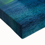 Large art of a black and white Antarctic landscape on stretched canvas, suitable for bedroom wall decor.