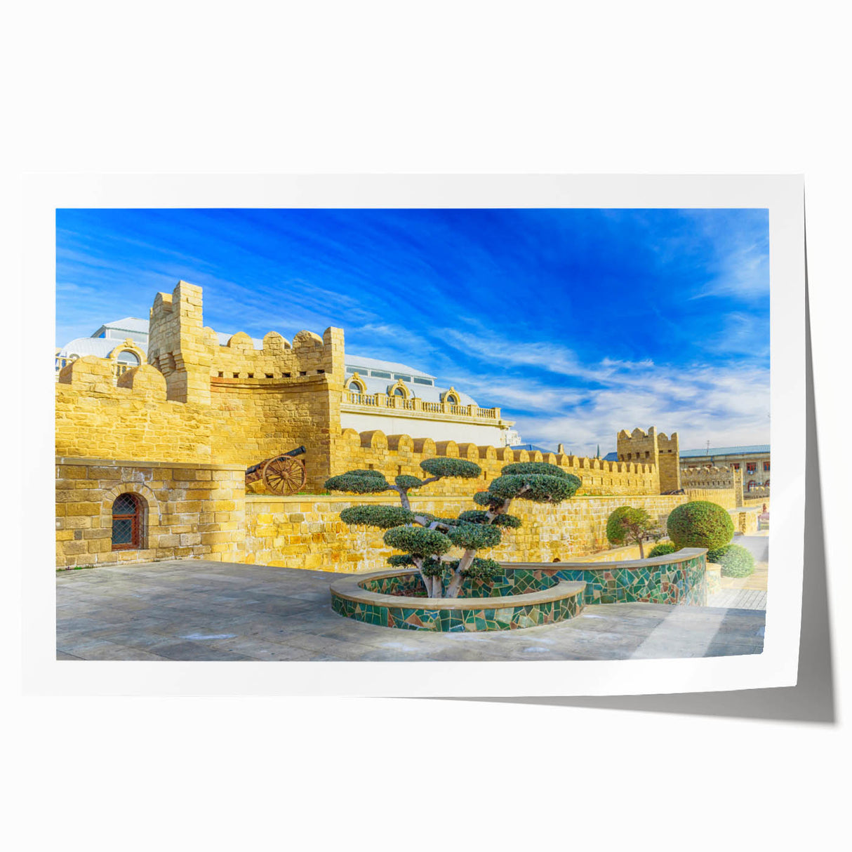 Extra large rolled print depicting vibrant floral scenery, ideal for art wall dining room or classy bathroom wall art.