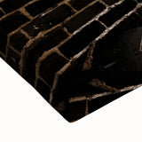 Black and white landscape painting of the Great Wall of China on stretched canvas, suitable for bedroom decor.