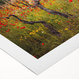 Art deco poster featuring a minimalist black and white cityscape on rolled canvas, suitable for dining room decor.