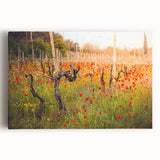 Large black and white stretched canvas featuring a detailed illustration of the Georgia, Asia scenery.