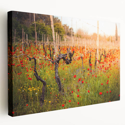 Large canvas print of a serene Georgian landscape in soft green and blue tones, ideal for kitchen wall art.